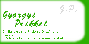 gyorgyi prikkel business card